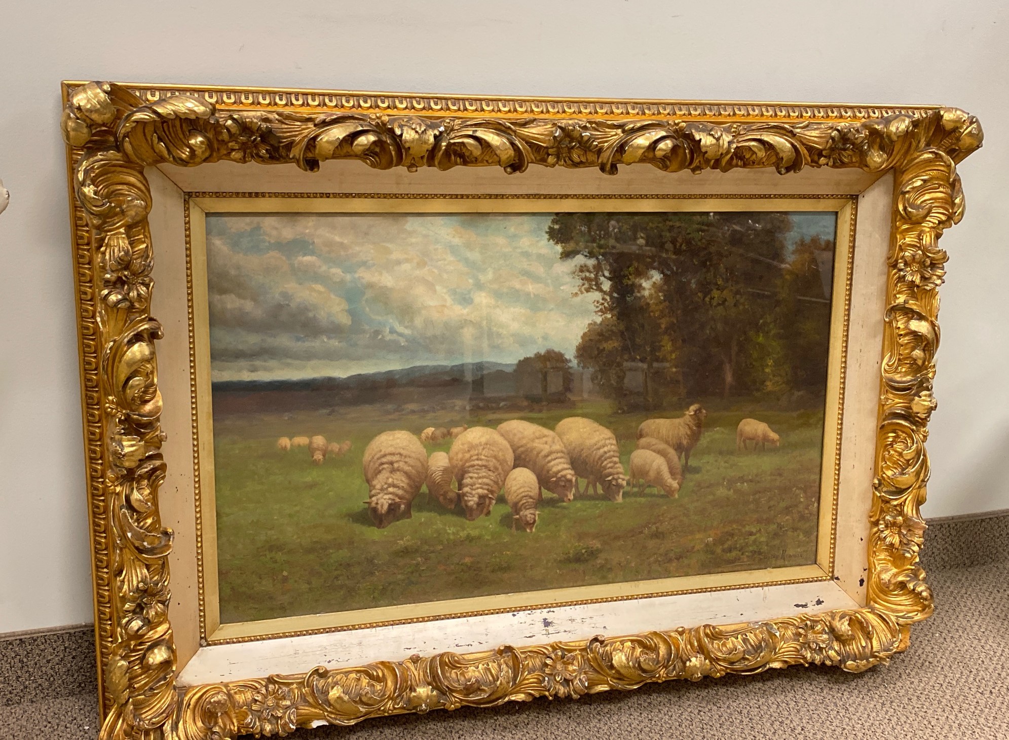 Landscape Painting of Sheep - Image 4 of 6