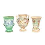 (3) Roseville Art Pottery Vases