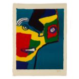 Karel Appel (Dutch, 1921 - 2006) "Head in Profile"