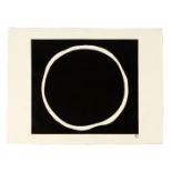 Jiro Yoshihara (Japanese, 1905 - 1972) "Untitled (White on Black)"