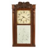 Eli Terry, Jr. Column & Splat Mirror Shelf Clock