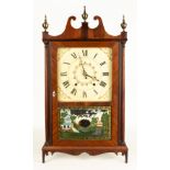 Jeromes & Darrow Pillar & Scroll Shelf Clock