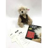 Einstein bear by Steiff. Exclusive to Danbury Mint. EAN 690006 Light Beige 28cm.