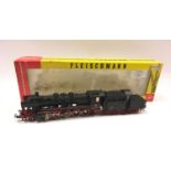 Fleischmann 4175 2-10-0 Ckass BR 50 058 steam locomotive. Appears Good in Good dirty box.