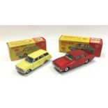 Dinky 141 Vauxhall Victor Estate Car and 130 Ford Consul Corsair. 141 - yellow body, blue