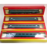 4 Hornby OO Gauge Anglia Railways coaches - boxed (one incorrect box). Generally Excellent