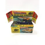 Corgi 497 "The Man from UNCLE" Oldsmobile Super 88 Thrushbuster - blue, yellow interior, plastic