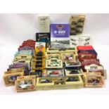 Box of mixed boxed diecast to include Lledo Days Gone, Cameo Collectables and others.