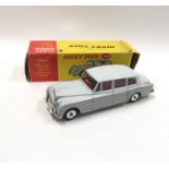 Dinky 198 Rolls Royce Phantom V - two-tone, red interior with figure driver, chrome trim and spun