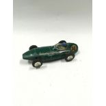 Scalextric Vanwall racing car - green with chrome hubs, racing no.10. Good Condition (needs a