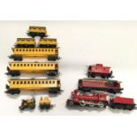 Triang R346 Stephensons Rocket Set together with RS37 Davy Crocket The Frontiersman Train Set (see
