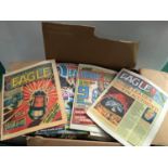 Large quantity of Bronze Age Eagle comics.