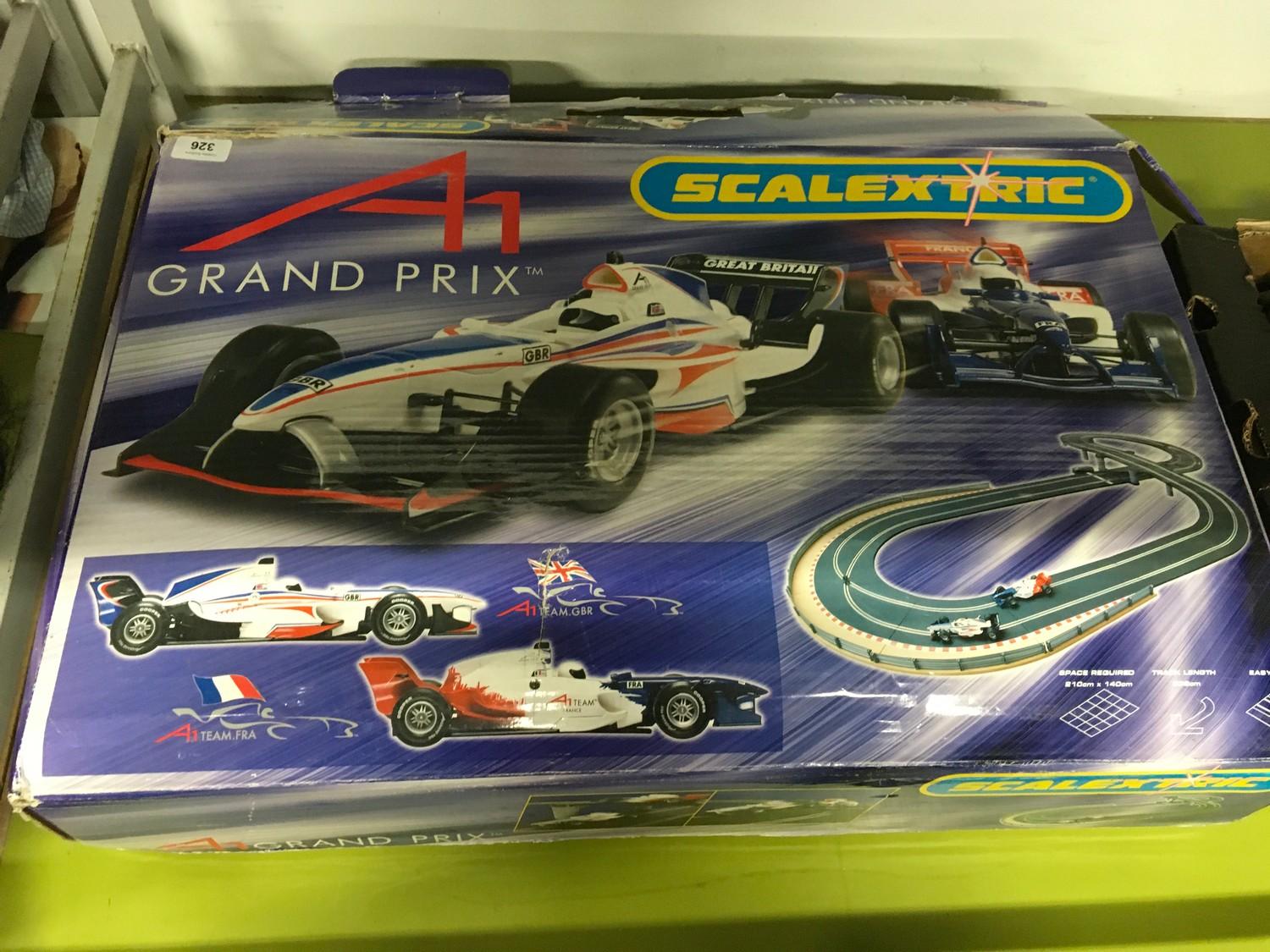 Scalextric Grand Prix racing set - not checked for completeness.