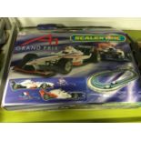 Scalextric Grand Prix racing set - not checked for completeness.