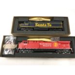 2 boxed Athearn locomotives - 4185 SD45 DMY Santa Fe and 4364 AC4400 Powered CP Beaver No.2.