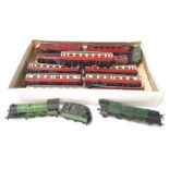 Triang and Rovex OO/HO passengers coaches. Some coaches have warped roofs together with Hornby