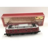 Rivarossi 1665 overhead electric locomotive E19 11 in maroon livery. Appears Near Mint in Good a