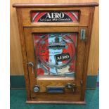 Aero Vending Allwin Ruffle & Walker. Old 1d play, with key.
