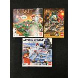 3 Lego games sets - 3866 Star Wars Battle of Hoth, 3920 The Hobbit An Unexpected Journey and 3859