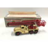 Dinky 977 Commercial Servicing Platform Vehicle - cream body, red jib, Supertoy hubs and plastic