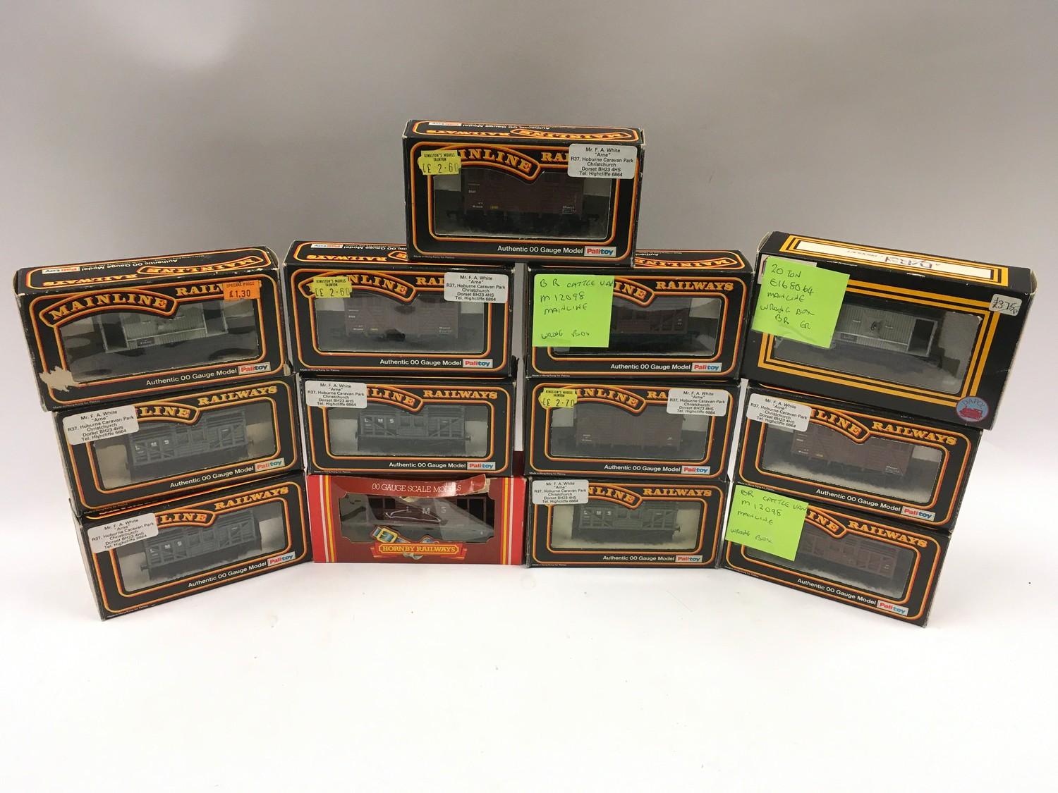 14 x Mainline/Hornby/Airfix boxed wagons - some in wrong boxes. All generally Good Plus to