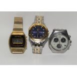 3 working gents watches , Swatch,Rotary ,Unitron