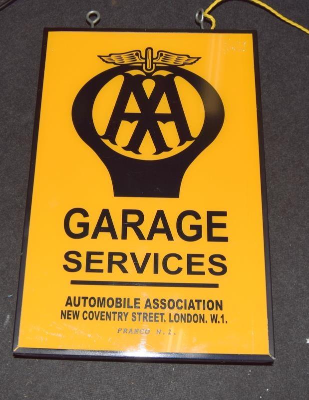 A double-sided AA garage advertising sign - Bild 4 aus 4