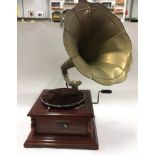 His Masters Voice wind up gramophone.