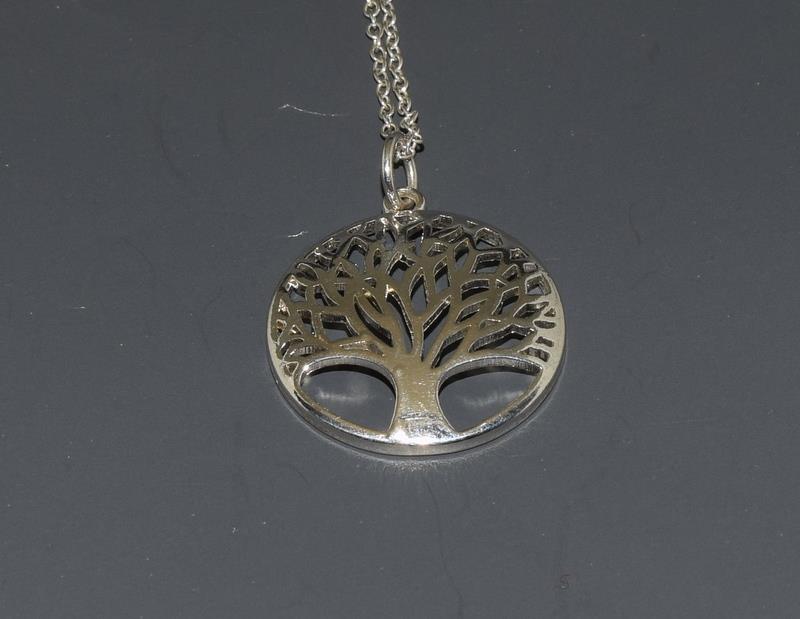 A Tree of Life 925 silver pendant.