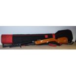 An air rifle in a carrying case
