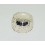 Silver barrel shape pill box