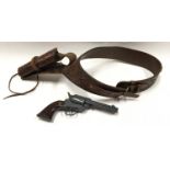 1963 BB Gun and leather holster.