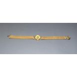 9ct gold ladies h/m watch