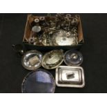 Good quantity of misc silver plate items