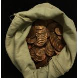 A large quantity of approximately 500 of 1966 proof half penny coins