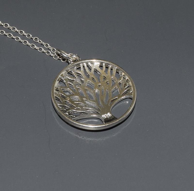 A Tree of Life 925 silver pendant. - Image 3 of 3