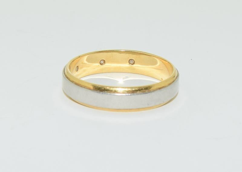 18ct twin gold ladies Cartier style diamond love ring size N - Image 2 of 5