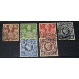 G.B.1939-48 S.G.476-478c complete used set cat £60