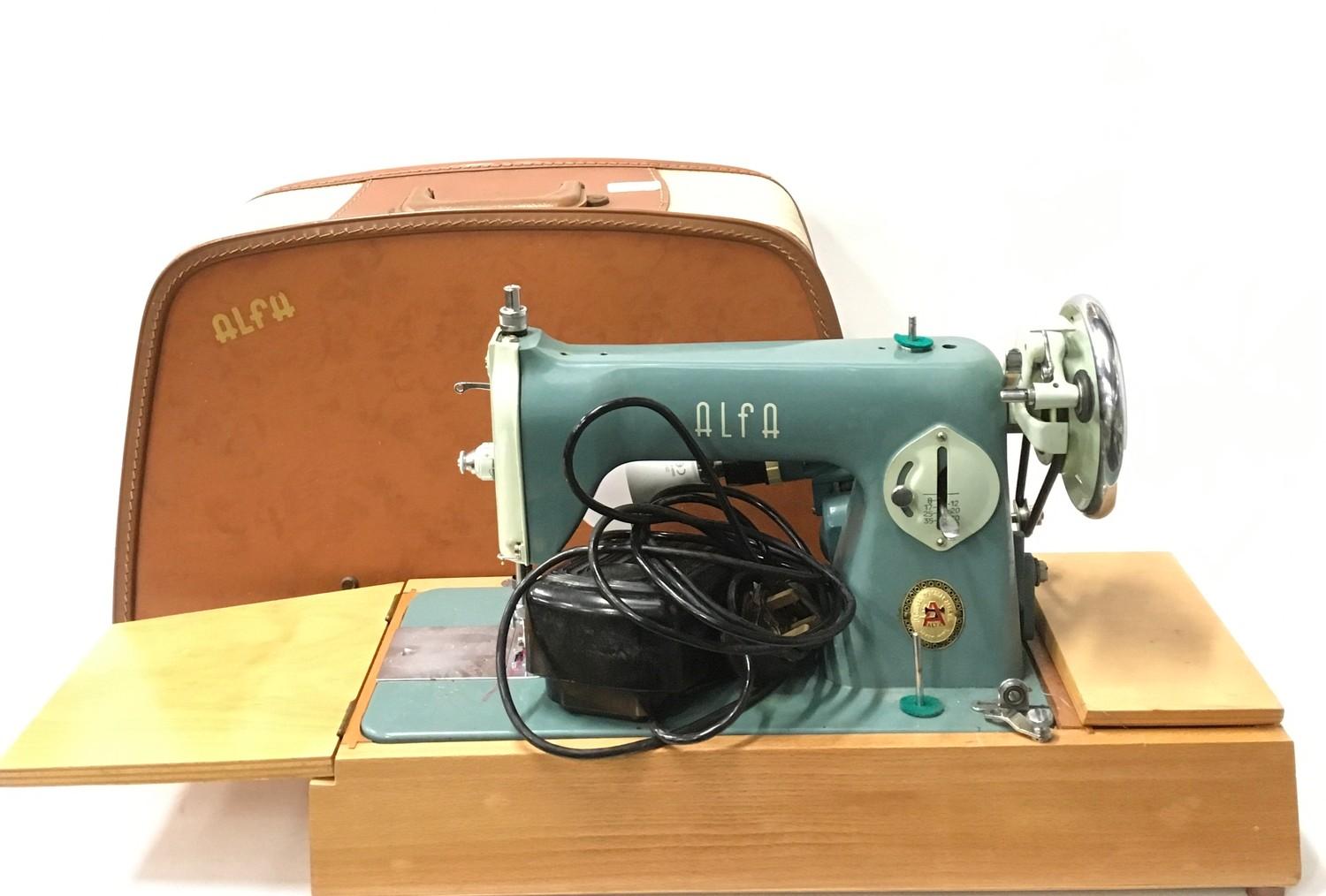 Sew-Tric Alfa electric sewing machine with carry case