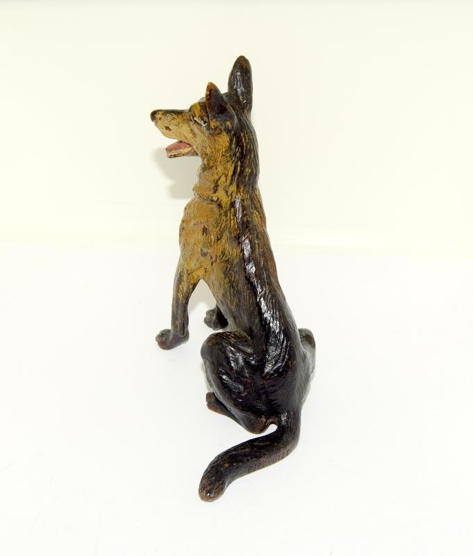 Good bronze figure of a German Sheppard dog - Image 3 of 6