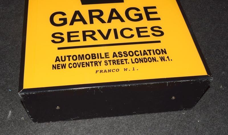 A double-sided AA garage advertising sign - Bild 2 aus 4