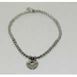 Clogau Welsh gold/silver heart bead bracelet.