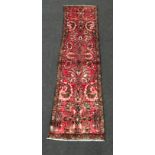 Hamedan quality runner in red. 280x75