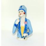 Ceramic Art Deco figure of a flapper girl