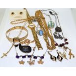 Collection of gold and other jewellery