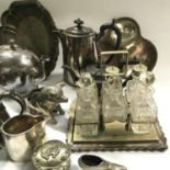 A Quantity of mixed silver plate.
