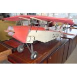 Scratch built model of a single seat plane 160x120x60cm