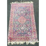 Vintage Kashan rug 220x135cm some wear