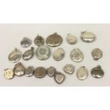 20 silver assorted lockets