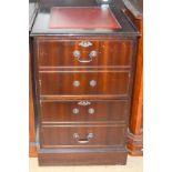 Mahogany 2 draw filing cabinet 75x50x60cm